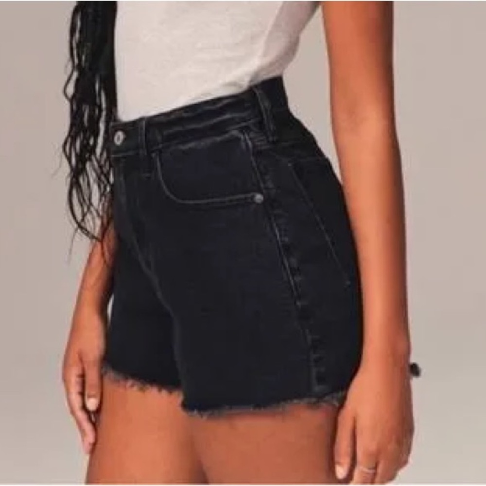 Abercrombie & Fitch Charcoal High Rise Shorts